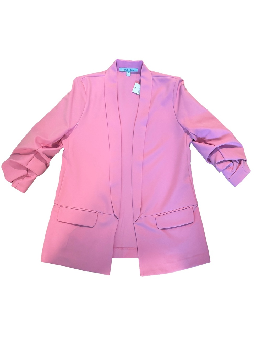 Light Pink Open-Front Blazer Jacket - Unbranded